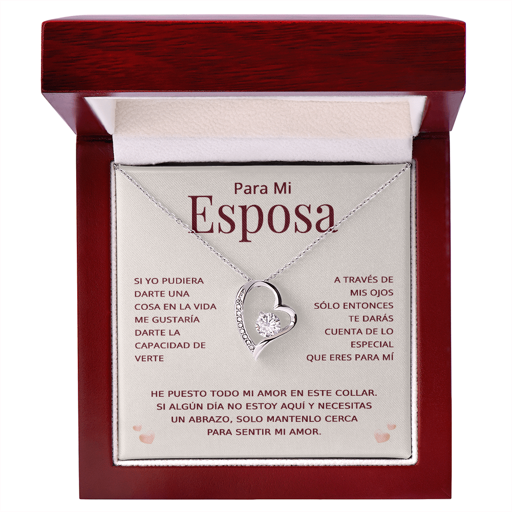 Para Mi Esposa Collar En Español - Regalo Para Esposa San Valentin - Presente Para Esposa