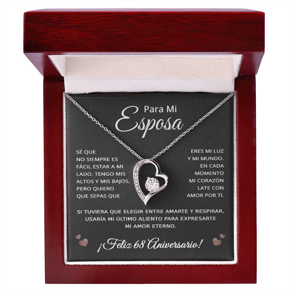 68 Anos de Aniversario Para Mi Esposa - 68 Year Aniversario Gift for Her