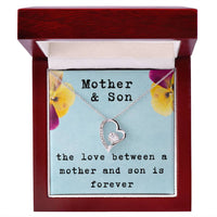 Load image into Gallery viewer, Mother and Son Forever Love Necklace – Gift for Mom from Son with Heartfelt Message Card
