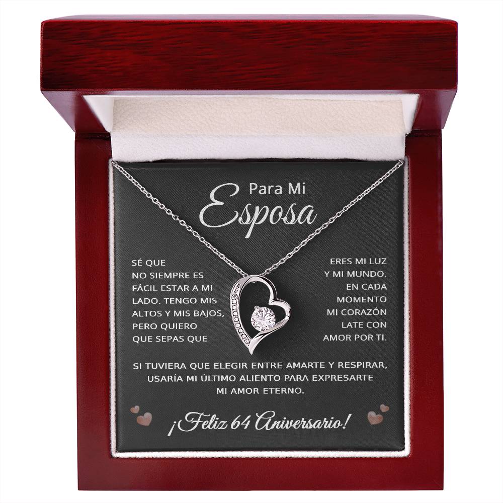 64 Anos de Aniversario Para Mi Esposa - 64 Year Aniversario Gift for Her