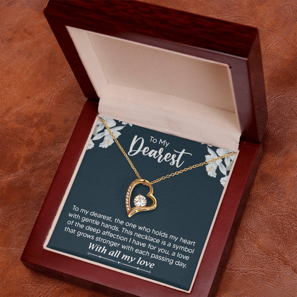 To My Dearest Necklace for Wife, Girlfriend Gift for Anniversary Gift for Christmas Gift for Partner