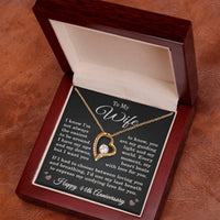 Load image into Gallery viewer, 44th Anniversary Gift for Wife – Necklace with Heartfelt Message Card
