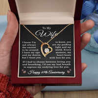 Load image into Gallery viewer, 69th Anniversary Gift for Wife – Necklace with Heartfelt Message Card
