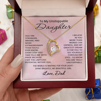 Load image into Gallery viewer, To My Unstoppable Daughter Necklace from Dad - Christmas Gifts for Daughter from Father
