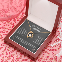 Load image into Gallery viewer, A Mi Esposa Collar Corazón Para Siempre - Regalo Para Esposa De Esposo - Heart Necklace Gift For Her
