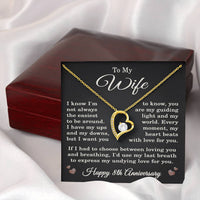 Load image into Gallery viewer, 8th Anniversary Gift for Wife – Necklace with Heartfelt Message Card
