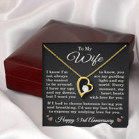Load image into Gallery viewer, 53rd Anniversary Gift for Wife – Necklace with Heartfelt Message Card
