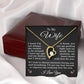 Wife I Love You Necklace for Wife from Husband To My Wife Gift Jewelry for Her Women Forever Love Pendant