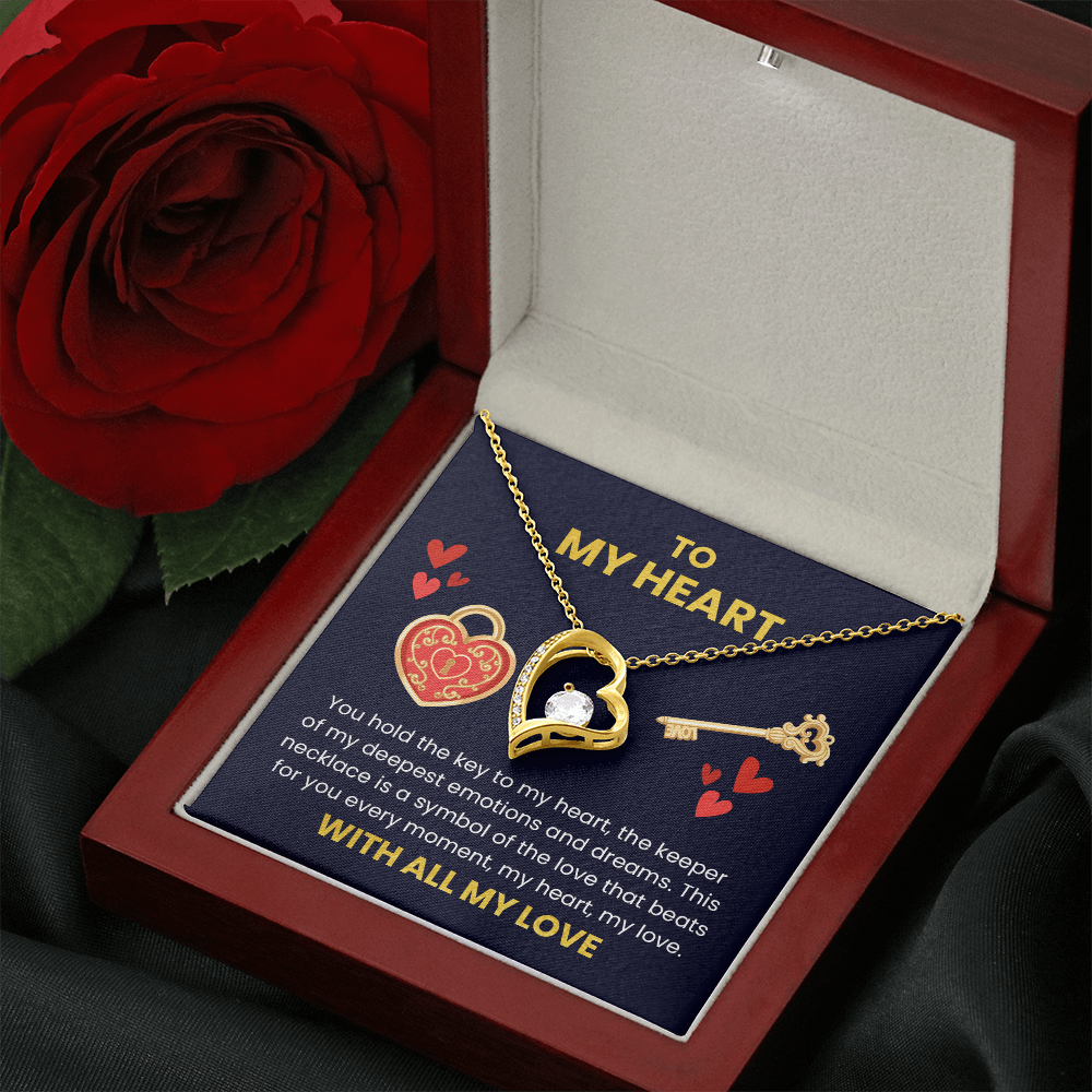 Anniversary Necklace for Wife Christmas Gifts To My Heart Necklace Sentimental Gift for Girlfriend