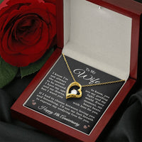 Load image into Gallery viewer, 8th Anniversary Gift for Wife – Necklace with Heartfelt Message Card

