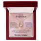Para Mi Esposa En Espanol Novia Pareja Amor Aniversario Cumpleaños Celebración Collar Pendiente To My Wife Necklace in Spanish Anniversary Valentines Day Jewelry