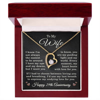 Load image into Gallery viewer, 29th Anniversary Gift for Wife – Necklace with Heartfelt Message Card
