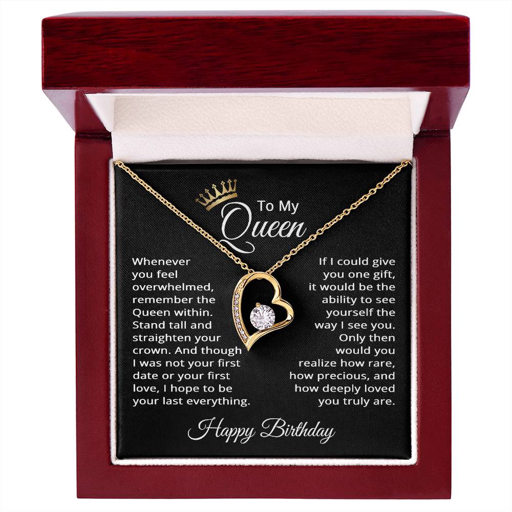 Birthday Gifts for Wife - Birthday Gifts for Girlfriend - To My Queen Necklace