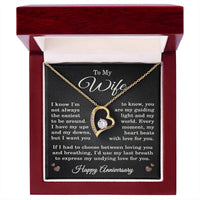 Load image into Gallery viewer, To My Wife Necklace, Anniversary Gift for Wife with Heartfelt Message Card
