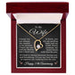 25th Anniversary Necklace for Wife from Husband 25 Years Anniversary Jewelry for Her Women Forever Love Pendant