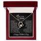 To My Queen Mother’s Day Necklace with Message Card – Sentimental Heart Jewelry Gift