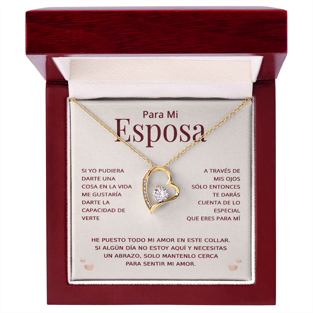 Para Mi Esposa Collar En Español - Regalo Para Esposa San Valentin - Presente Para Esposa