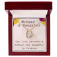 Mother and Daughter Forever Love Necklace, The Love Between a Mother and Daughter is Forever, Gift with Message Card