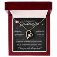 Load image into Gallery viewer, To My Beautiful Granddaughter Heart Necklace - Granddaughter Gifts from Grandma
