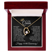 Load image into Gallery viewer, 100th Anniversary Jewelry for Women 100 Years - To My Queen Necklace
