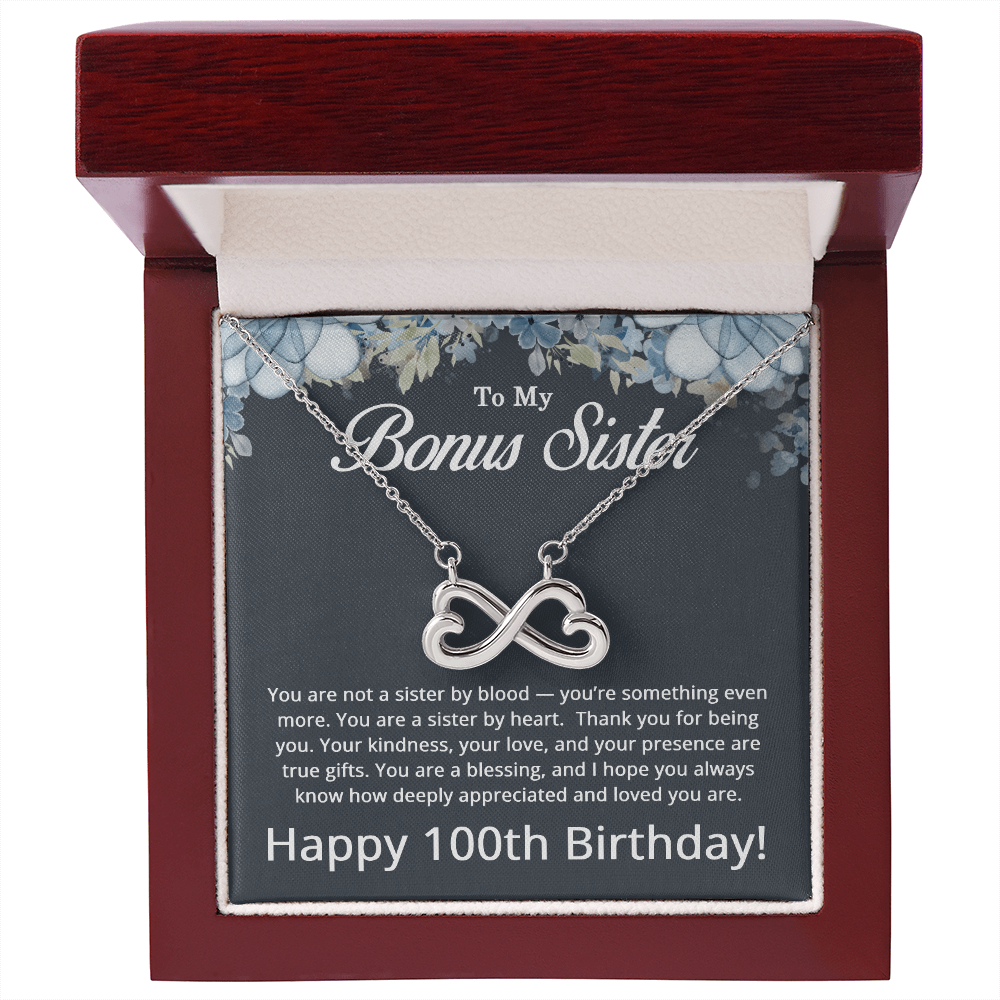 100th Birthday Gifts for Bonus Sister - To My Bonus Sister Necklace