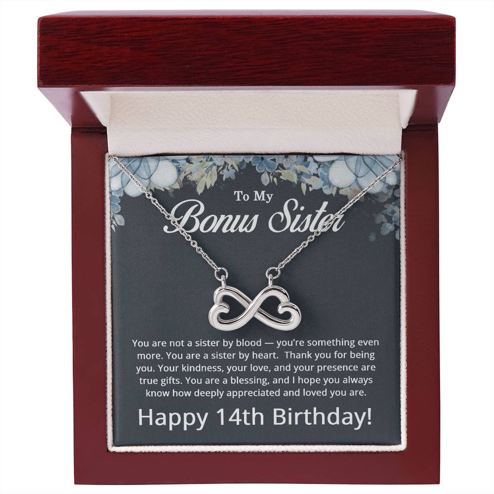14th Birthday Gifts for Bonus Sister - To My Bonus Sister Necklace