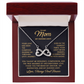 Mom Infinity Necklace – Thank You Mother's Day Gift from Son - To My Loving Mom Necklace