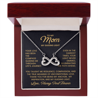 Load image into Gallery viewer, Mom Infinity Necklace – Thank You Mother's Day Gift from Son - To My Loving Mom Necklace
