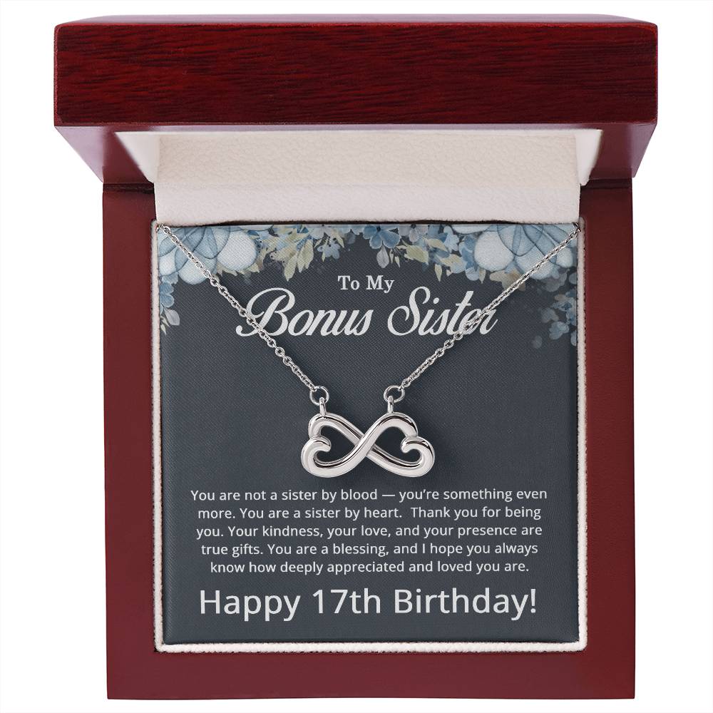 17th Birthday Gifts for Bonus Sister - To My Bonus Sister Necklace