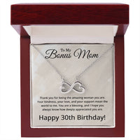 Load image into Gallery viewer, 30th Birthday Gifts for Bonus Mom - 30th Birthday Necklace for Bonus Mom - To My Bonus Mom Necklace
