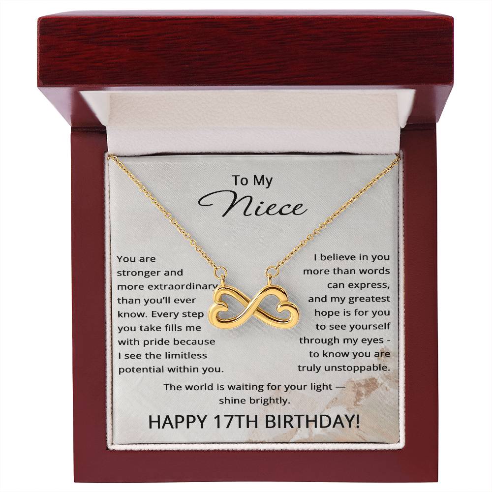 17th Birthday Gifts for Niece - 17th Birthday Necklace for Niece - To My Niece Necklace