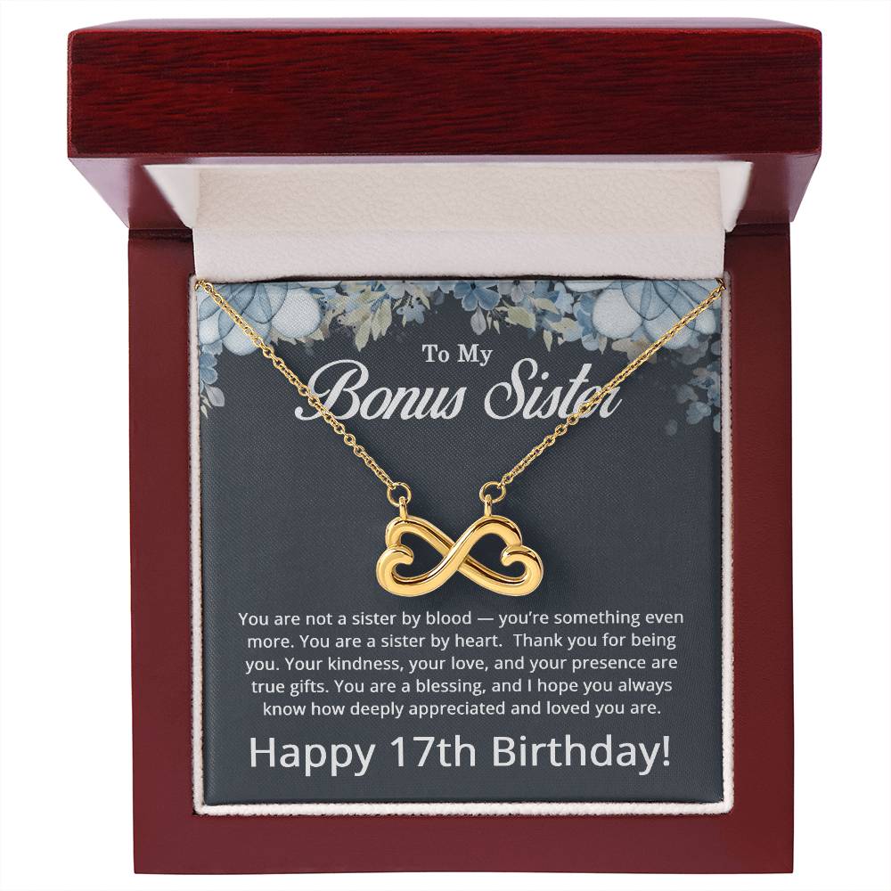 17th Birthday Gifts for Bonus Sister - To My Bonus Sister Necklace