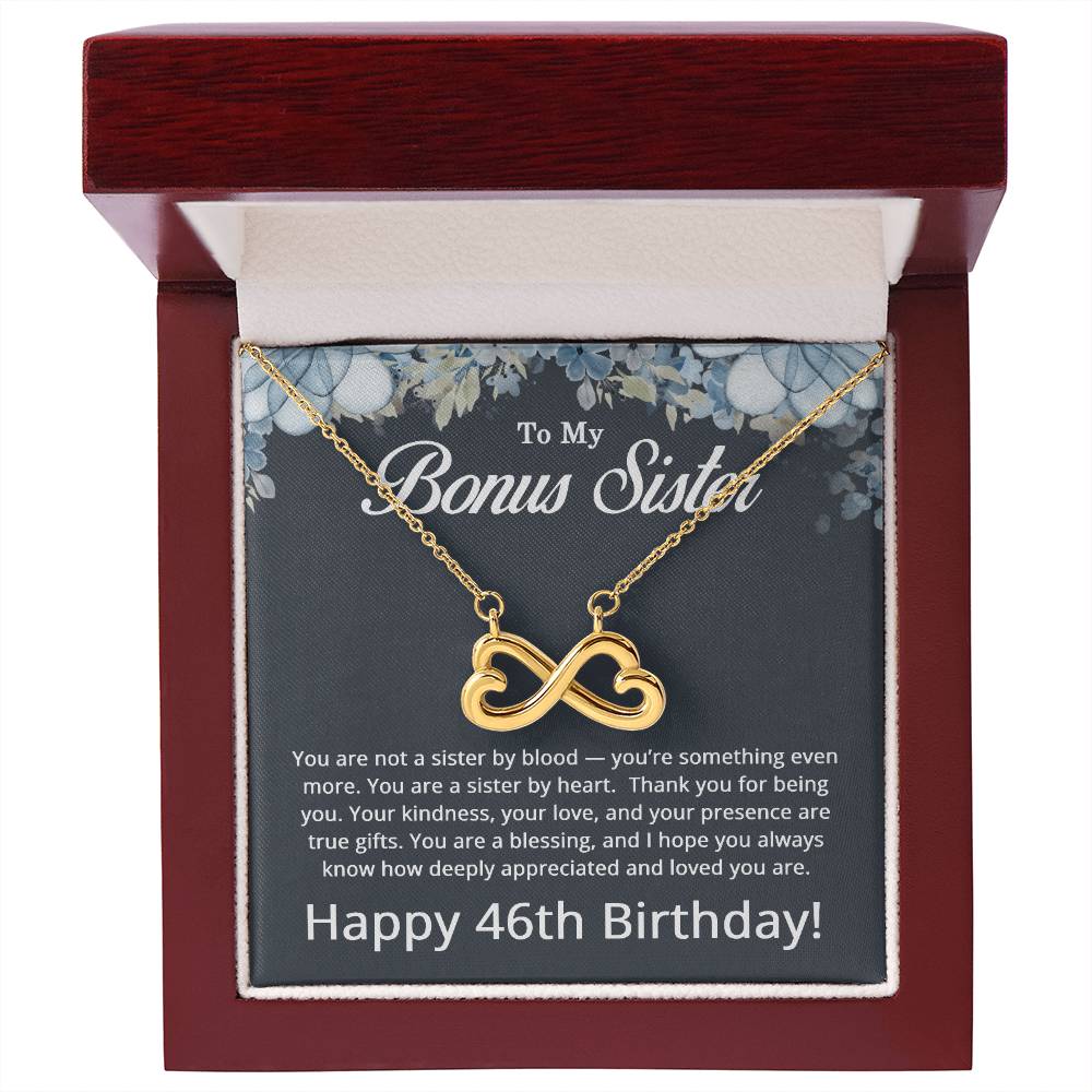 46th Birthday Gifts for Bonus Sister - To My Bonus Sister Necklace