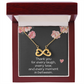Best Friend Necklace for Her Sister Birthday Gift for Women Jewelry for Her Christmas Thank You Necklace Endless Infinity Love Pendant Soul Laugh Tear Moment