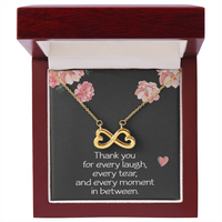 Load image into Gallery viewer, Best Friend Necklace for Her Sister Birthday Gift for Women Jewelry for Her Christmas Thank You Necklace Endless Infinity Love Pendant Soul Laugh Tear Moment
