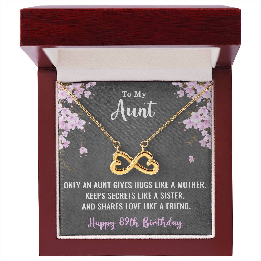 To My Aunt Necklace for Her 89th Birthday 89 Years Old Birthday