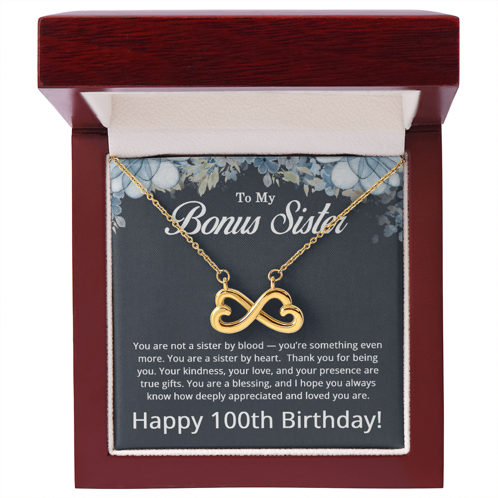100th Birthday Gifts for Bonus Sister - To My Bonus Sister Necklace
