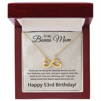 Load image into Gallery viewer, 53rd Birthday Gifts for Bonus Mom - 53rd Birthday Necklace for Bonus Mom - To My Bonus Mom Necklace
