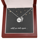 Mom Memorial Necklace – Angel Wing Pendant Bereavement Gift for Daughter or Sister – In Memory of Mother Jewelry