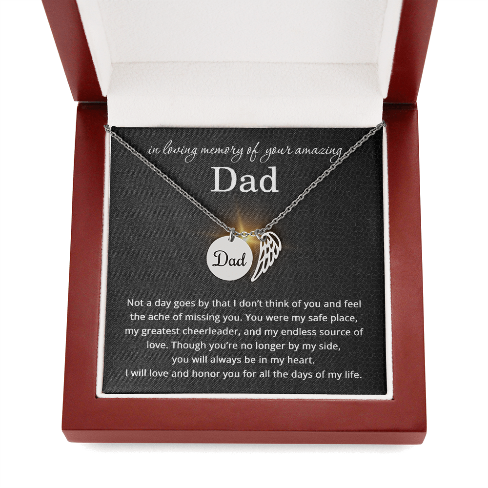 In Memory of Your Dad Necklace Sympathy Gift for Loss of Father Bereavement Gift for Friend Condolences Gifts for Dad