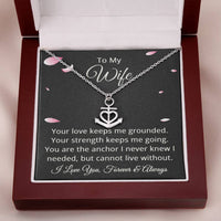 Load image into Gallery viewer, To My Wife Necklace from Husband Anchor Pendant Jewelry for Anniversary Valentines Day Christmas Birthday
