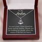 To My Anchor Necklace Gift With Love Message Anchor Pendant Gift For Partner Wife or Husband Motivational Inspirational