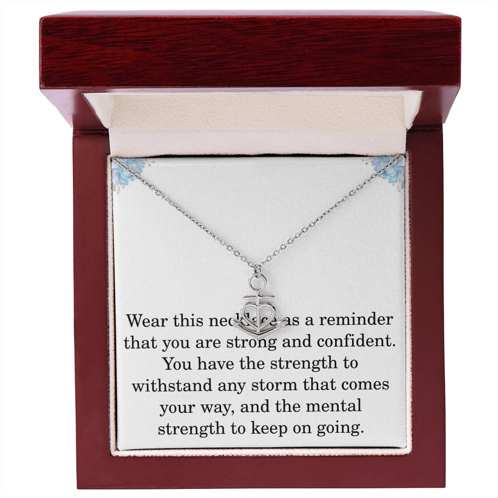 Anchor Necklace for Her The Storm Necklace Mothers Day Gifts Encouragement Inspirational Get Well Soon Anchor Pendant Christmas Birthday for Women