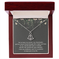Load image into Gallery viewer, Cousin Necklace Sister Cousin Gifts for Women Cousin Jewelry for Women Anchor Pendant Soul
