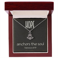 Load image into Gallery viewer, Hebrews 6:19 Necklace, "Hope Anchors the Soul" - Inspirational and Motivational Christian Jewelry
