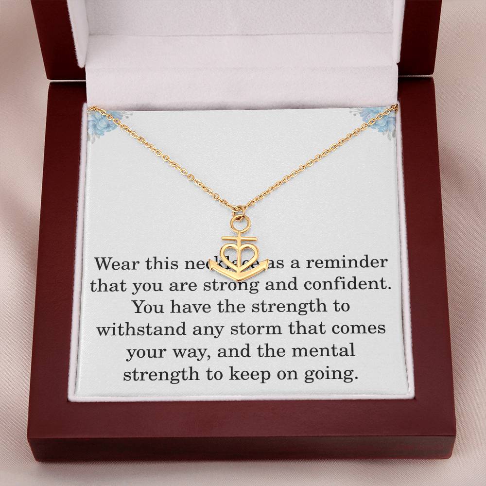 Anchor Necklace for Her The Storm Necklace Mothers Day Gifts Encouragement Inspirational Get Well Soon Anchor Pendant Christmas Birthday for Women