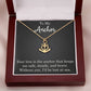 To My Anchor Necklace With Loving Message Gift For Wife Husband or Loved One Motivational Inspirational
