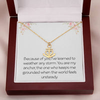 Load image into Gallery viewer, Anchor Necklace for Wife Husband Best Friend Friendship Anniversary Jewelry Thoughtful The Storm Necklace Motivational Inspirational
