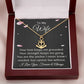To My Wife Necklace from Husband Anchor Pendant Jewelry for Anniversary Valentines Day Christmas Birthday