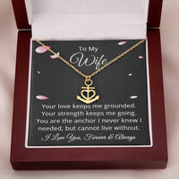 Load image into Gallery viewer, To My Wife Necklace from Husband Anchor Pendant Jewelry for Anniversary Valentines Day Christmas Birthday
